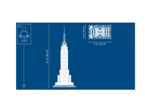 LEGO® Architecture - Емпайър Стейт Билдинг 21046, 1767 части