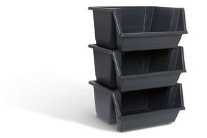 Кула за съхранение 5five Essentiels, 3 чекмеджета, PP, Черна, 66 cm