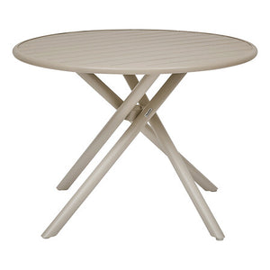 Nebullia round table 4 seats aluminum clay