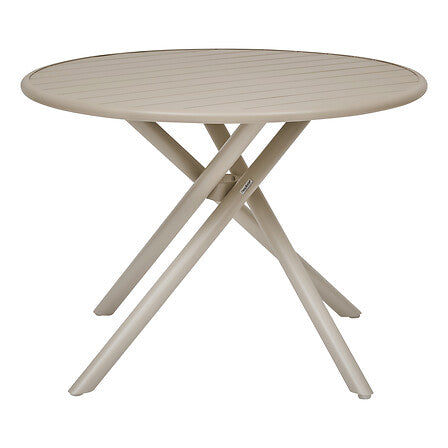 Nebullia round table 4 seats aluminum clay