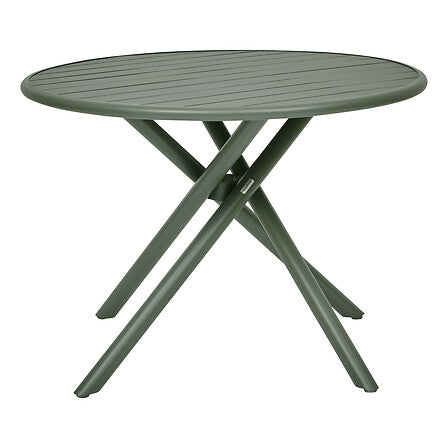 Nebullia round table 4 seats aluminum laurel