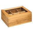 Bambou 6-compartment tea box