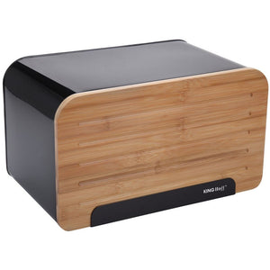 Bread box KingHoff 1071, 35 cm, Black