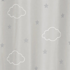 Детска светеща затъмняваща завеса atmosphera Cloud Glow, 140x250, Сив