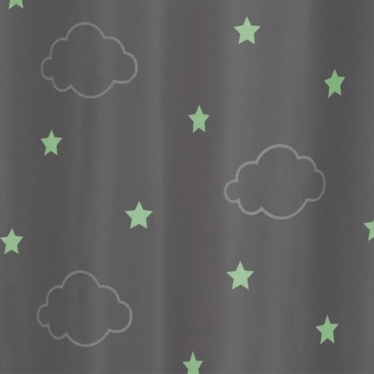 Детска светеща затъмняваща завеса atmosphera Cloud Glow, 140x250, Сив