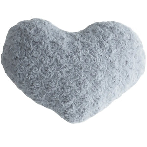 Декоративна възглавница atmosphera Heart, Букле, 28x36 cm, Сив