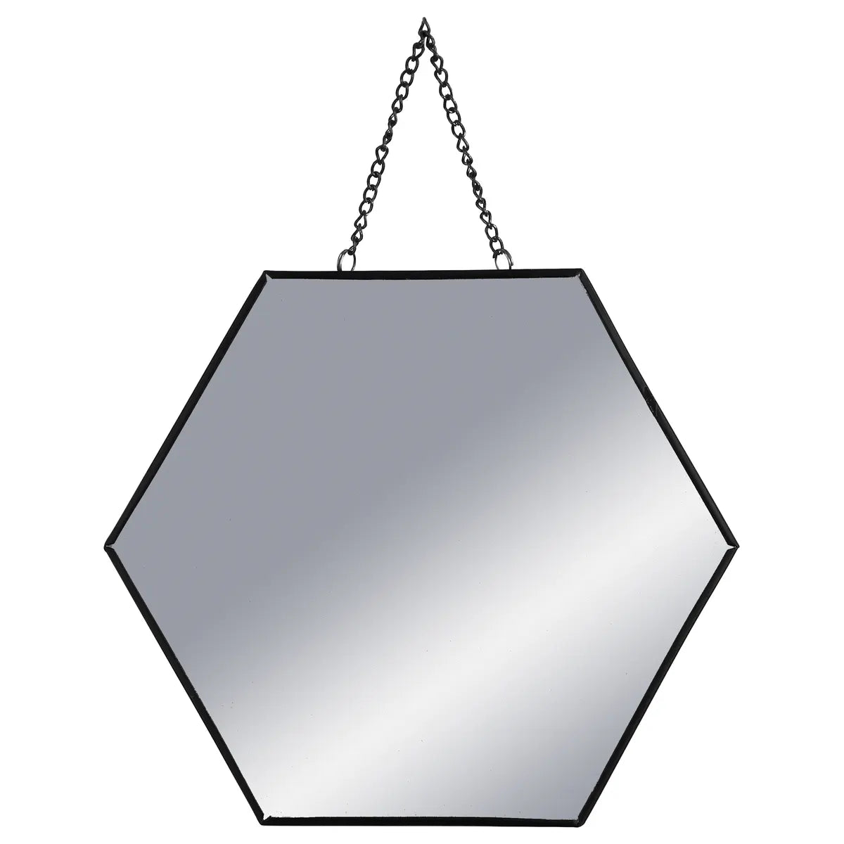 Сет шестоъгълни огледалa atmosphera Leny,  L.20/25/30 cm, Сив