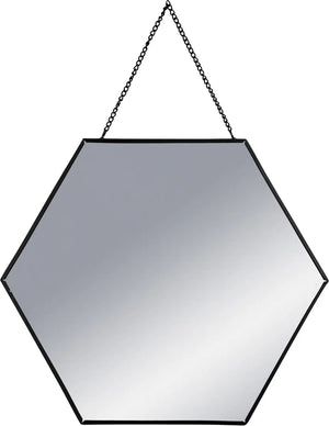 Сет шестоъгълни огледалa atmosphera Leny,  L.20/25/30 cm, Сив