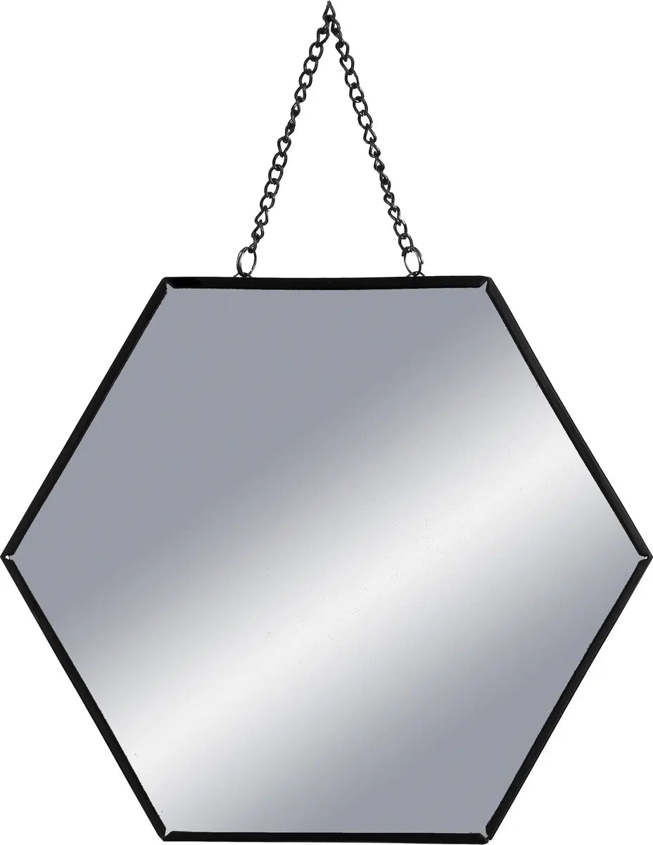 Сет шестоъгълни огледалa atmosphera Leny,  L.20/25/30 cm, Сив