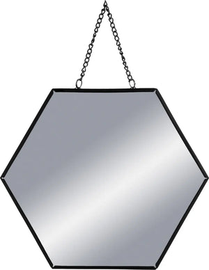 Сет шестоъгълни огледалa atmosphera Leny,  L.20/25/30 cm, Сив