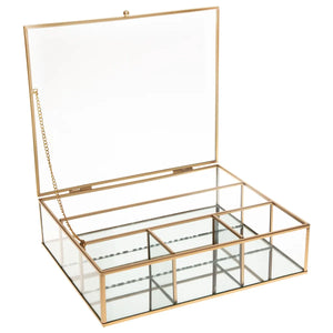 Кутия за съхранение на бижута atmosphera Mood, Стъкло