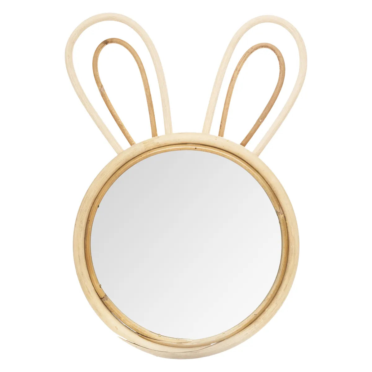 Детско огледало atmosphera Rabbit, Ратан, 37x24 cm