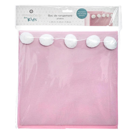 Кутия за съхранение atmosphera Pompom, Розов, 29x29 cm