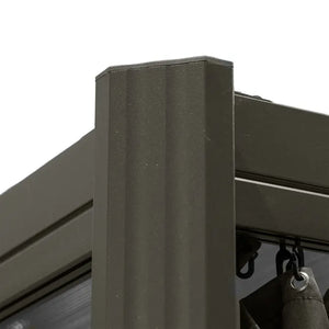 Ламелна беседка Hesperide Belize, Графит, 3.8x3 m