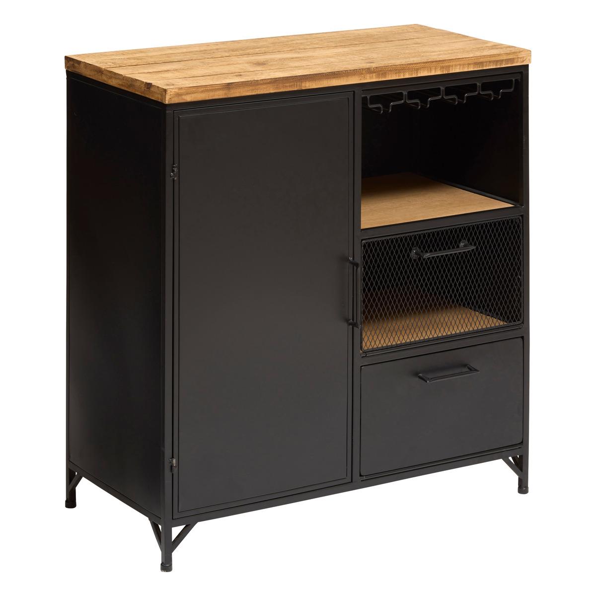 Шкаф atmosphera Cierna, 80x85 cm, Черен