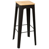 Bar stool Loga, Black