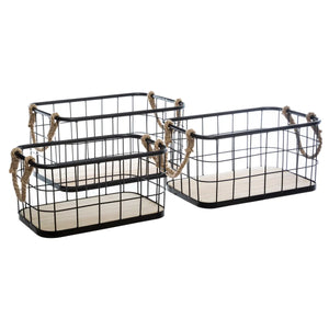 Сет кошници за съхранение atmosphera Austin, 3бр, Метал