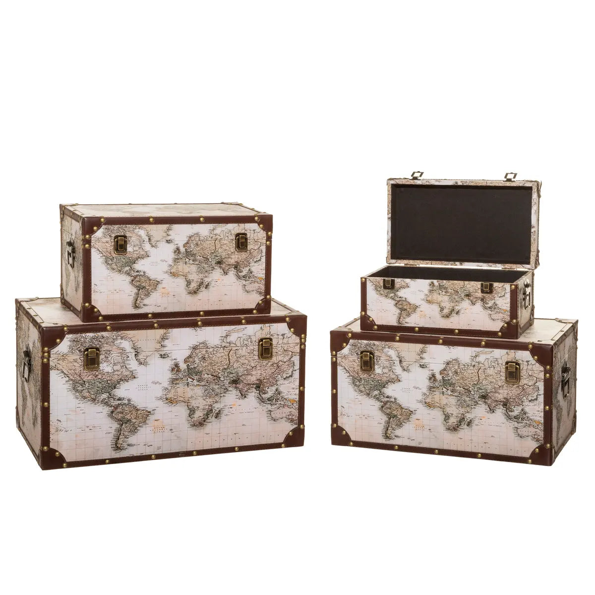 Сет кутии за съхранение atmosphera Anzo, 4бр, MDF