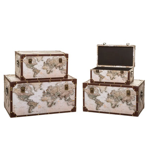 Сет кутии за съхранение atmosphera Anzo, 4бр, MDF