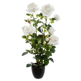 Изкуствено цвете atmosphera Rosebush, 74 cm,Асорти