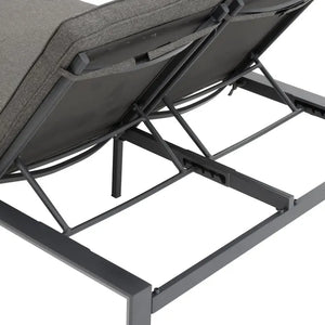 Двоен алуминиев шезлонг Hesperide Evasion, Графит