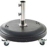 Основа за чадър с колелца Hesperide Pimano, Черен бетон, 50 kg