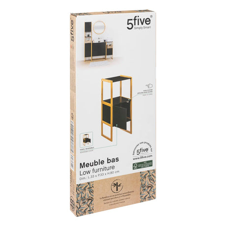 Шкаф за баня 5five Natureo, Черен