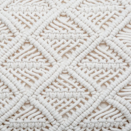 Декоративна възглавница atmosphera Macrame, 30x50 cm, Слонова кост