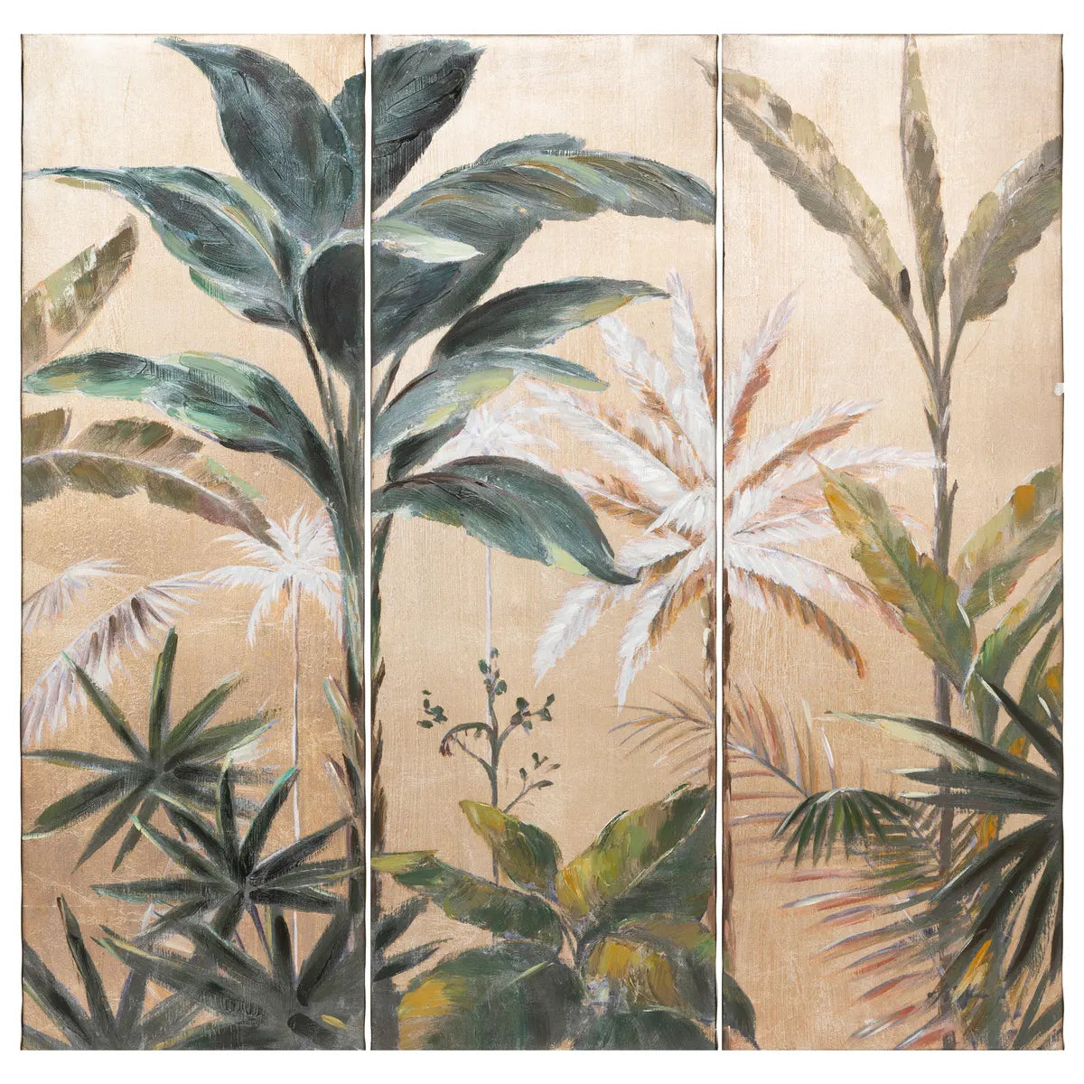 Картина atmosphera Triptych, Рисувано платно 90x90 см, Ефект алуминий