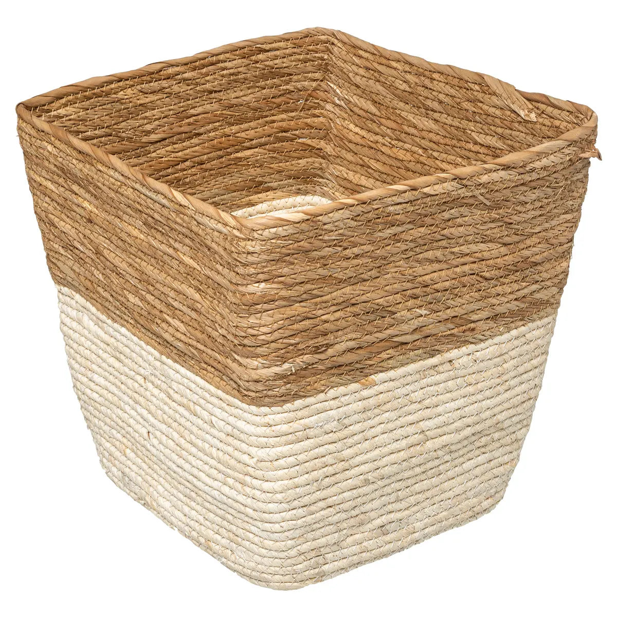 Кутия за съхранение 5five Mix & Modul, Двуцветна, Плетена, 31x31 cm