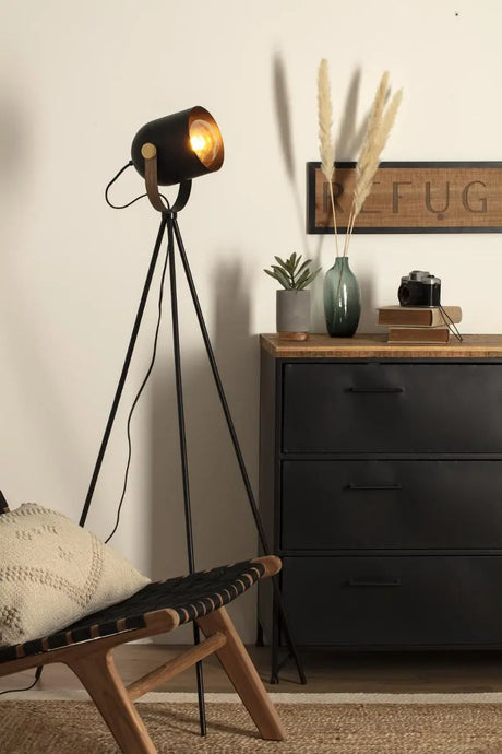 Лампион atmosphera Bil, Метал, Черен, 136 cm