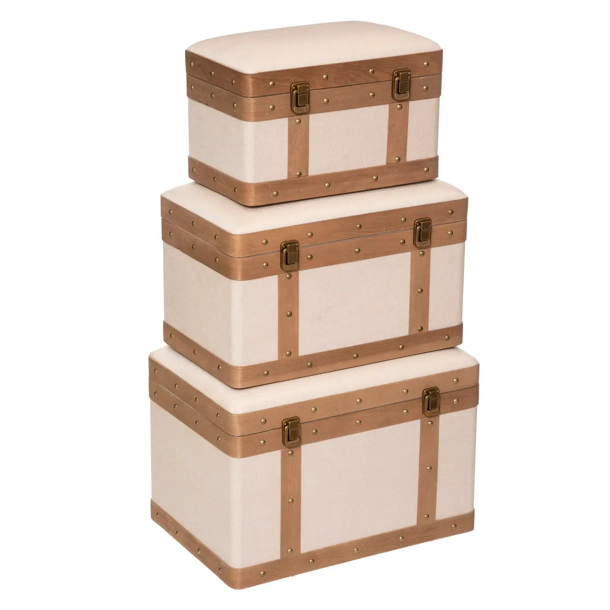 Сет кутии за съхранение atmosphera Norah, 3 бр, L.39/44/51 cm, MDF