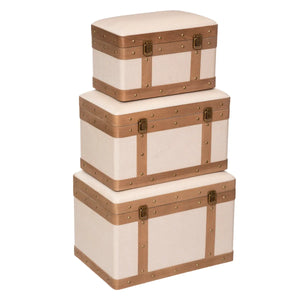 Сет кутии за съхранение atmosphera Norah, 3 бр, L.39/44/51 cm, MDF