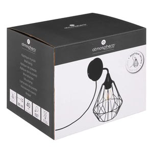 Лампа за стена atmosphera Flave, 19 cm, Метал, Черен