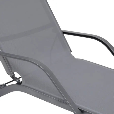Алуминиев шезлонг Hesperide Bayamo, Кварц/Графит