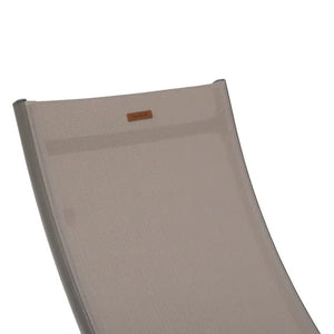 Сгъваем алуминиев шезлонг Hesperide Samba, Лешник/Пралине