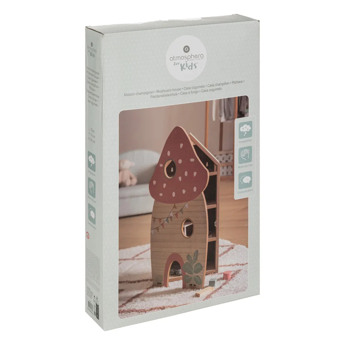 Детска шкаф за съхранение atmosphera Mushroom, MDF