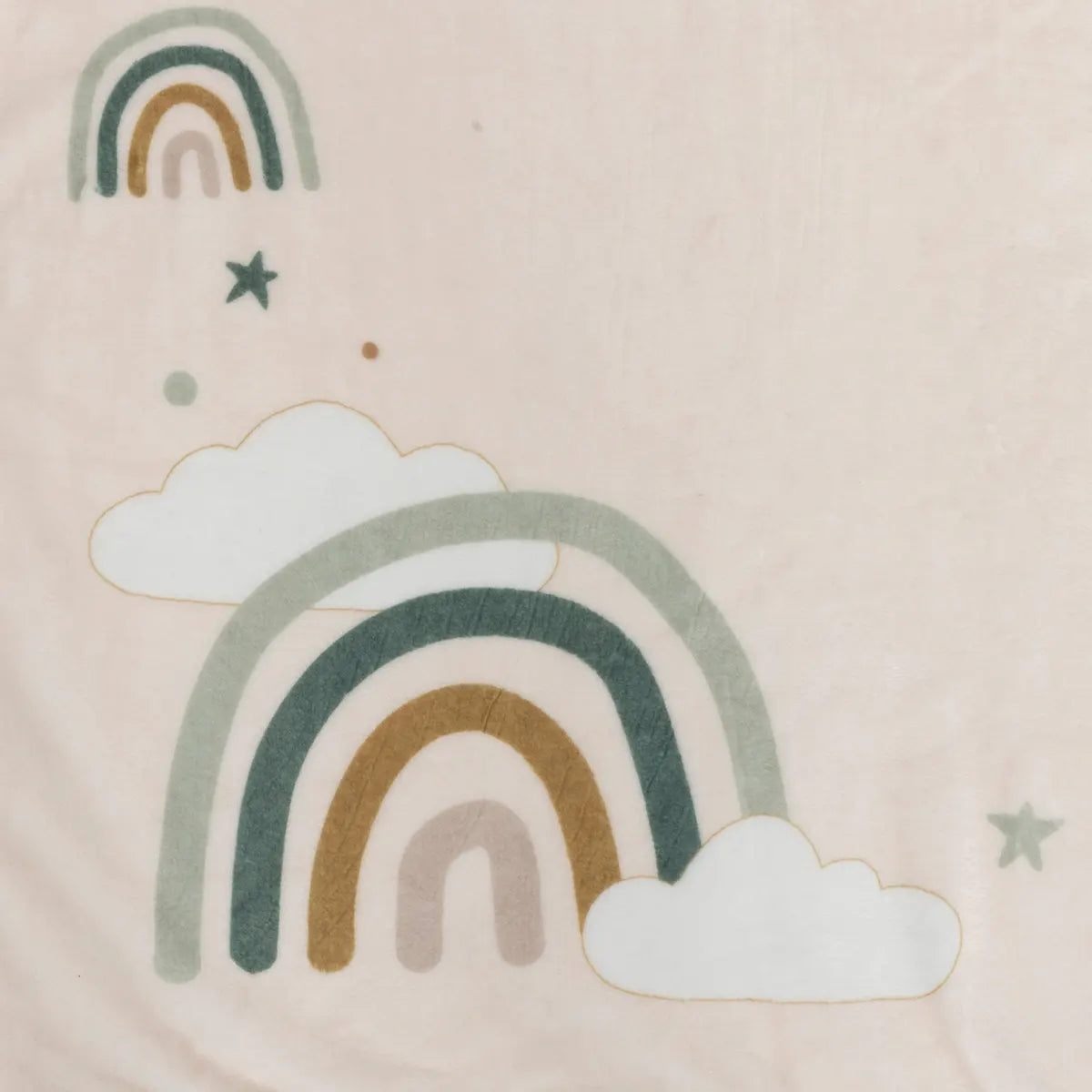 Одеяло за бебета Rainbow, 120x80 см, Бежов