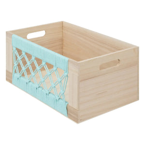 Комплект от 3 австралийски щайги с макраме, MDF