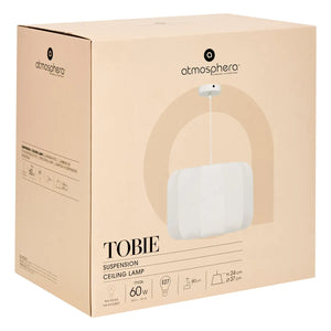 Пендел atmosphera Tobie, 37 cm, Бял памук