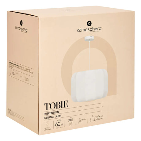 Пендел atmosphera Tobie, 37 cm, Бял памук