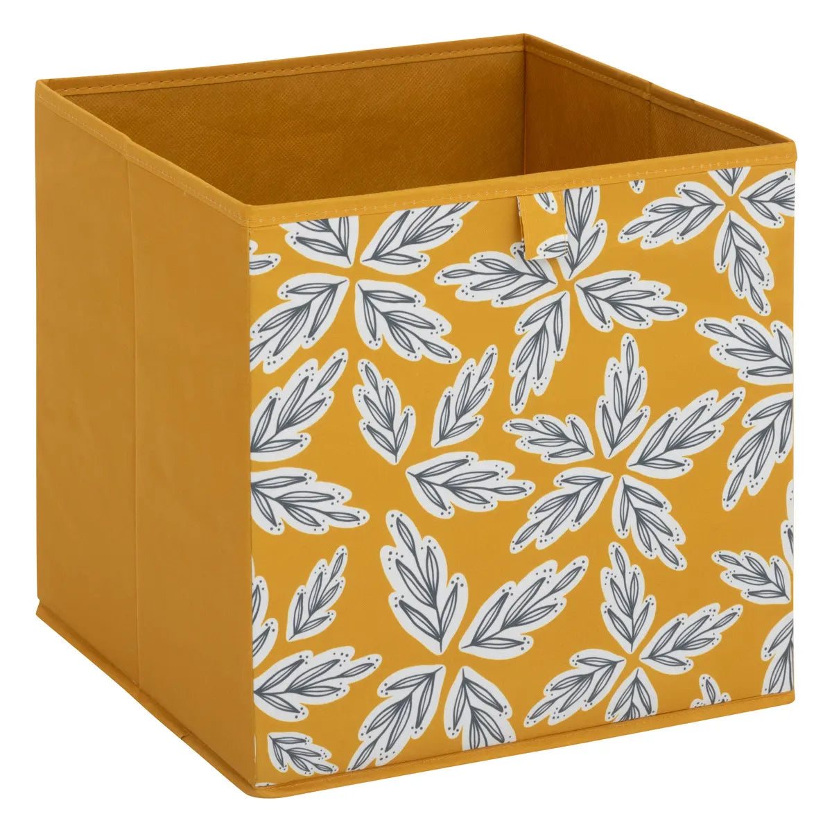 Кутия за съхранение 5five Mix & Modul Folia, Принт, Жълта, 31x31 cm