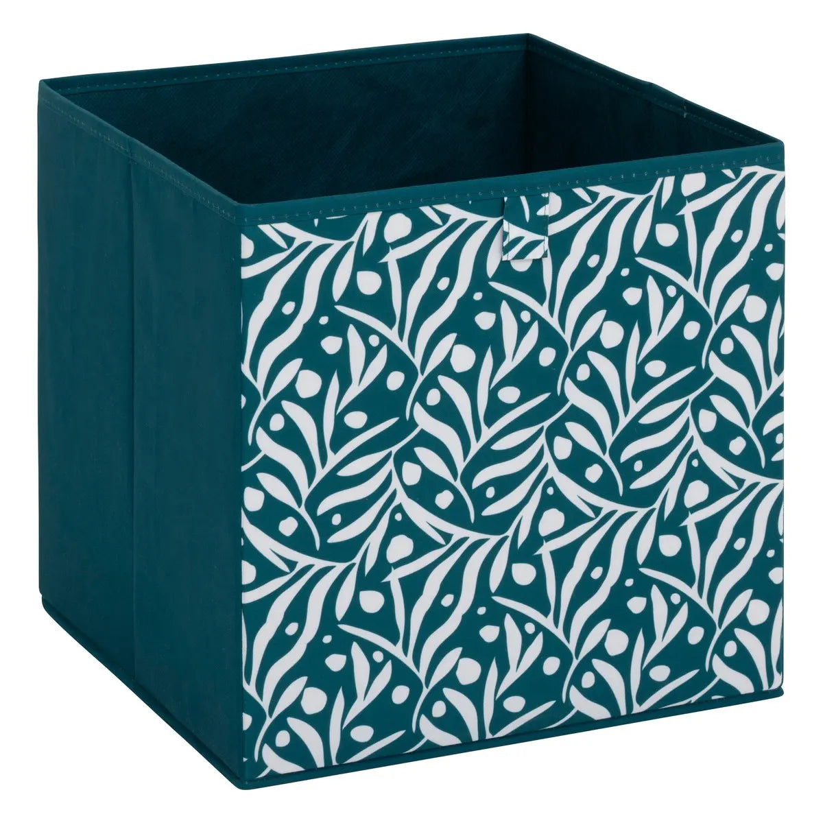 Кутия за съхранение 5five Mix & Modul Olivia, Принт, Нефтеносиня, 31x31 cm