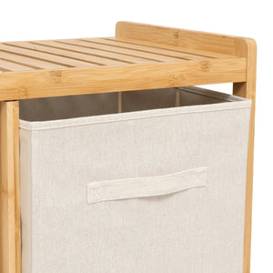 Етажерка 5five Tidy Box, С 1 кош за пране и 2 коша за съхранение, Бамбук