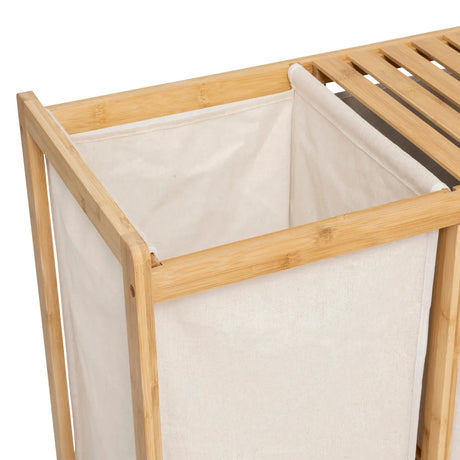 Етажерка 5five Tidy Box, С 1 кош за пране и 2 коша за съхранение, Бамбук