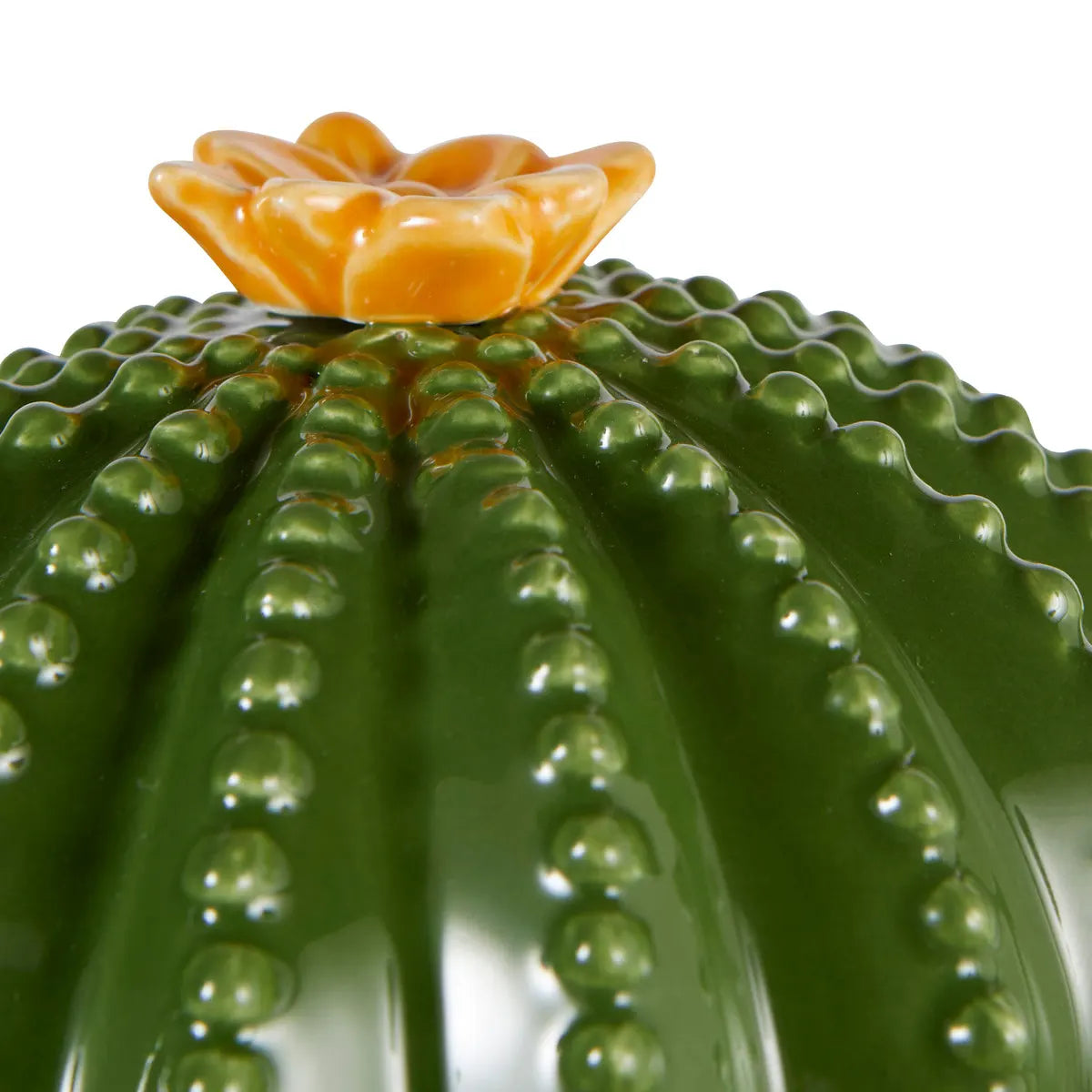 Кутия за съхранение atmosphera Yucatan, 16xH15.5x11cm, Керамика, Зелен