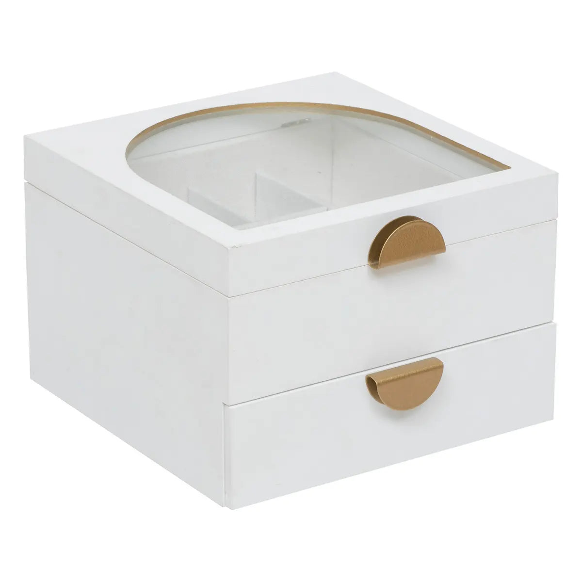 Кутия за съхранение на бижута atmosphera Wild Romance, MDF, Бял