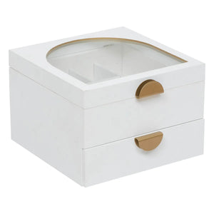 Кутия за съхранение на бижута atmosphera Wild Romance, MDF, Бял