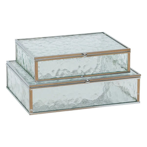 Сет кутии за съхранение на бижута atmosphera Ania, 2бр, Стъкло