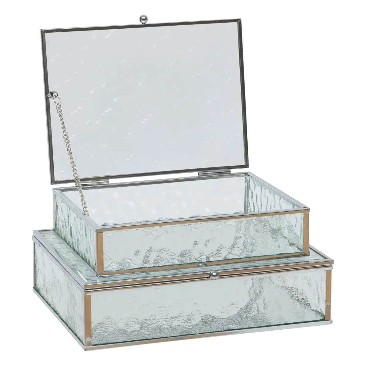 Сет кутии за съхранение на бижута atmosphera Ania, 2бр, Стъкло